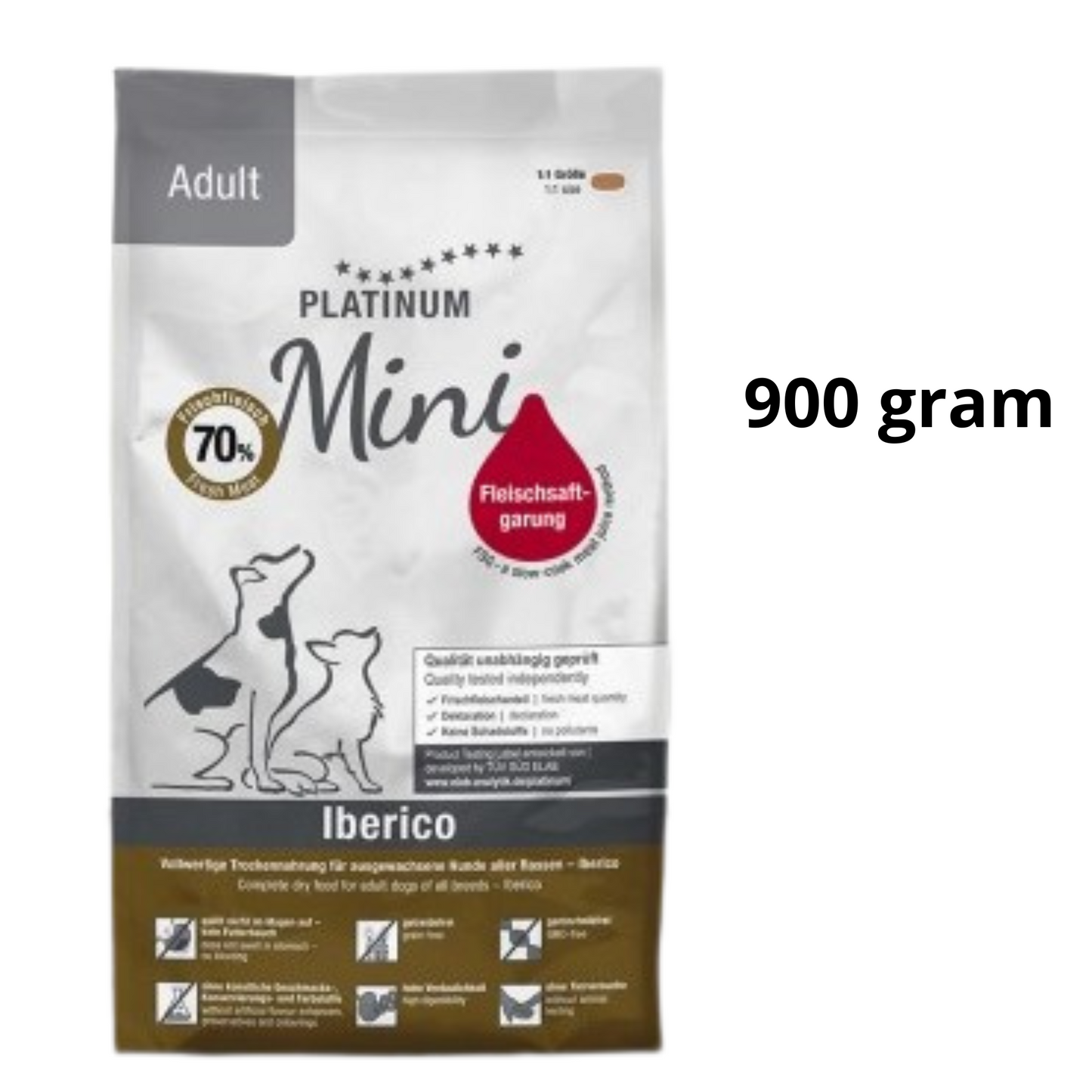 Platinum - Iberico eller lam voksen 900 gram