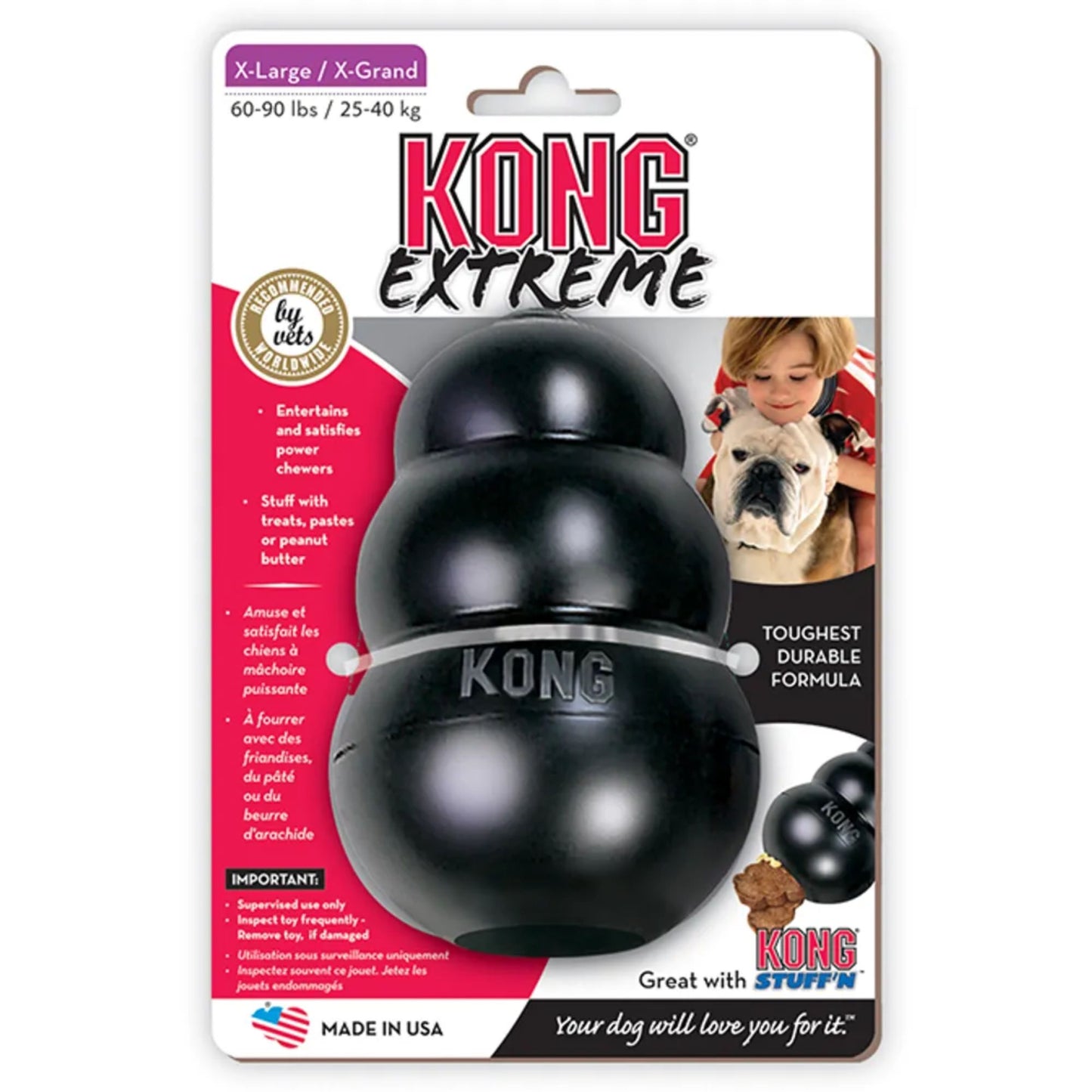 KONG Extreme Sort – Flere Størrelser
