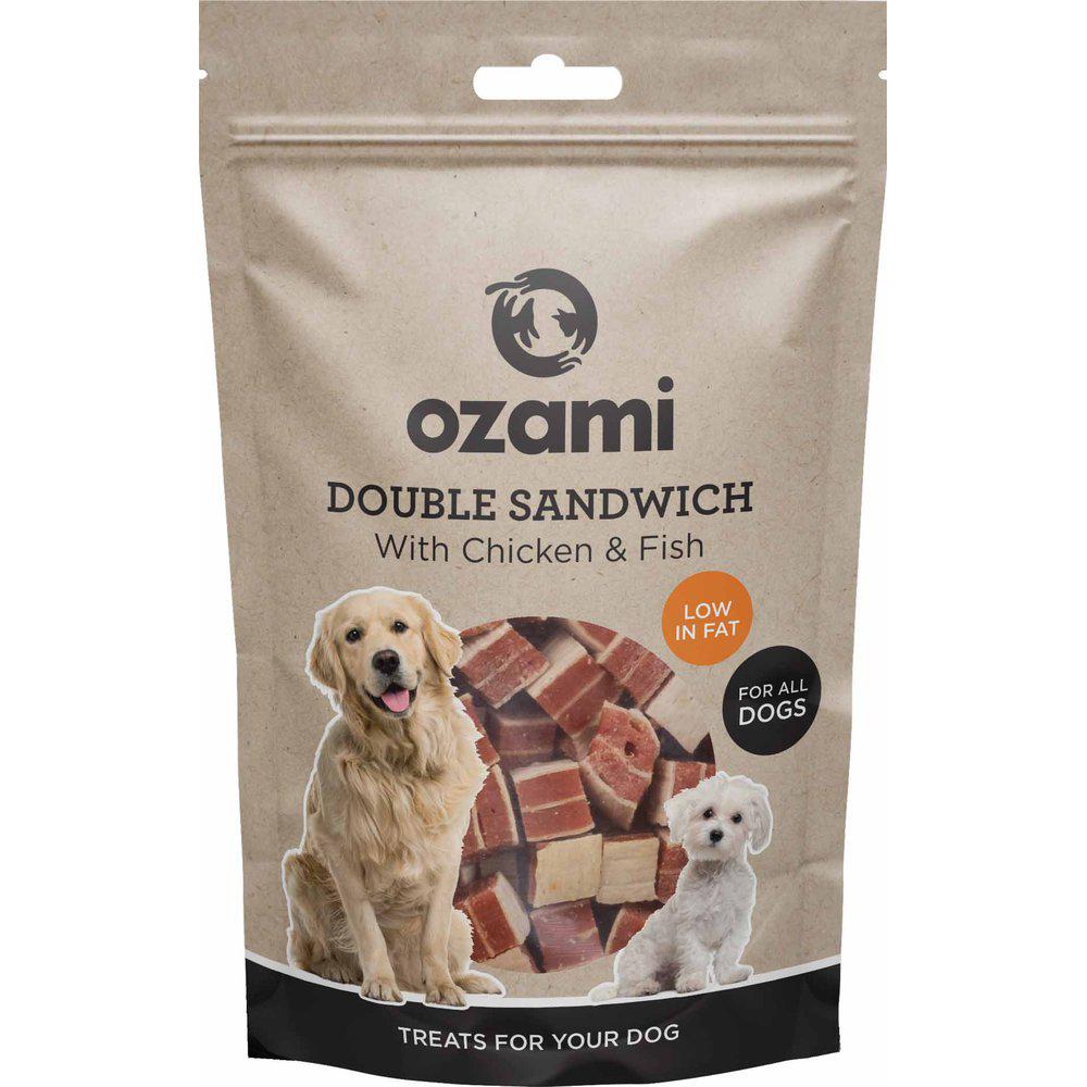 Ozami - Double sandwich med kylling og fisk 100g
