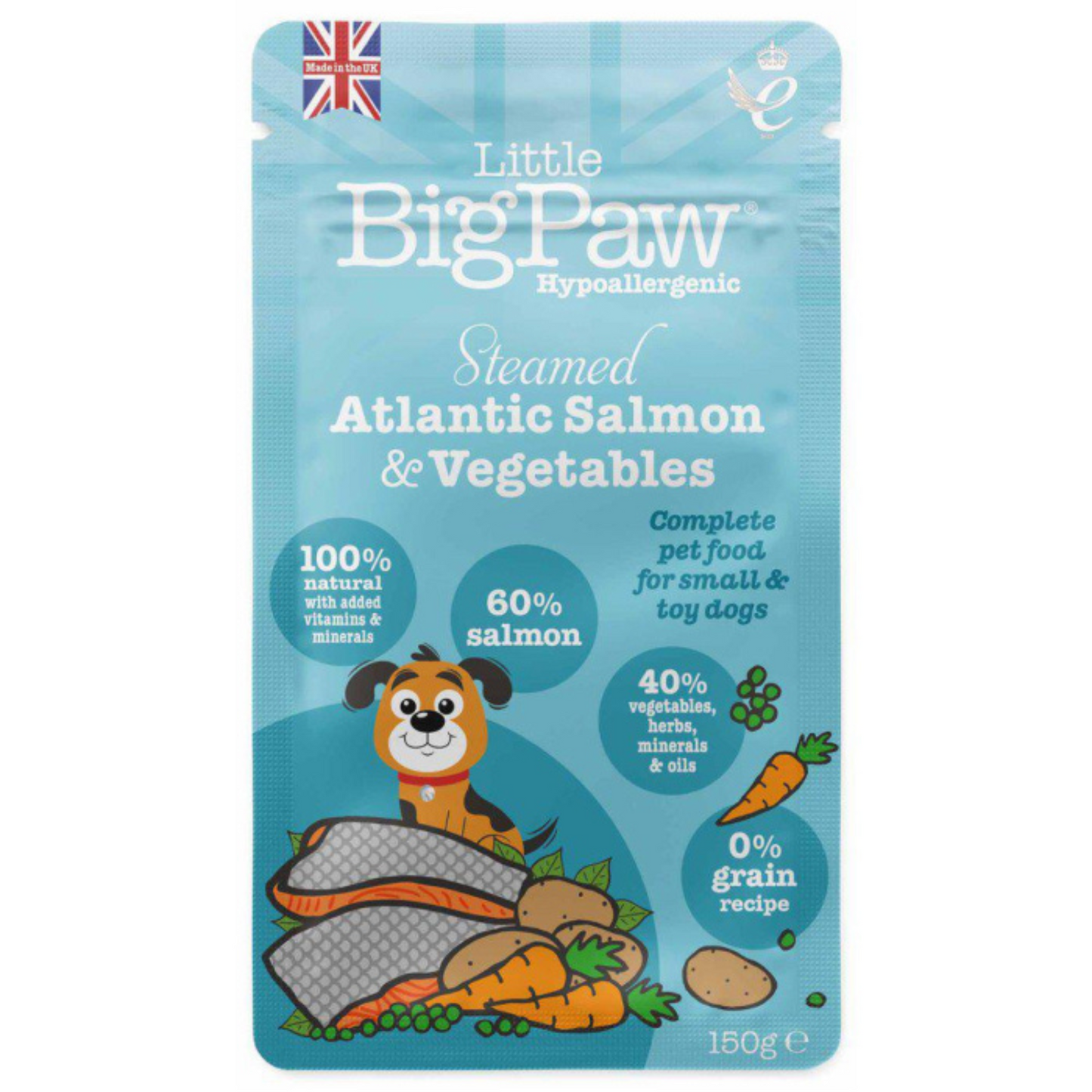 little big paw - laks og grønsager 85g