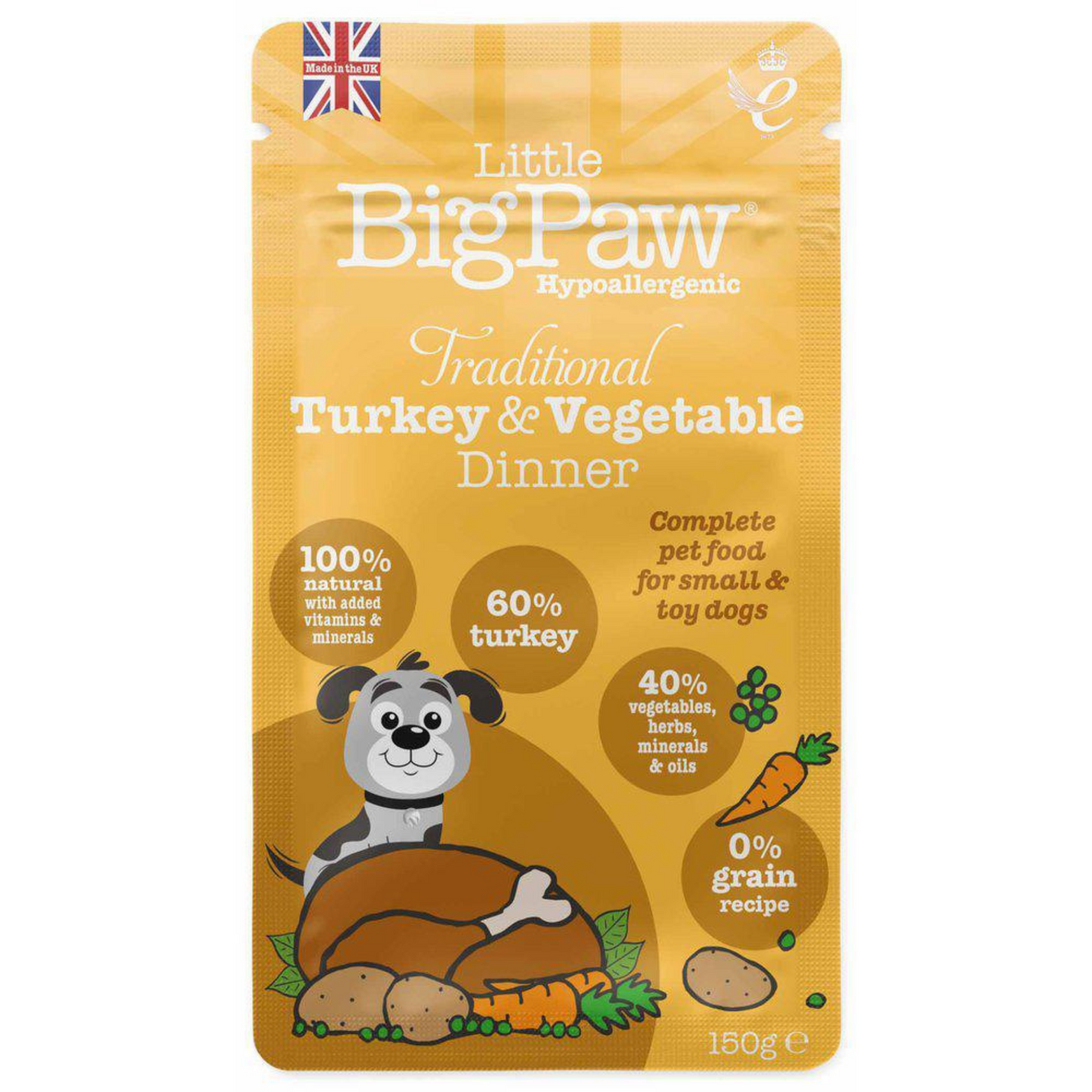 little big paw - Kalkun og grønsager 85g