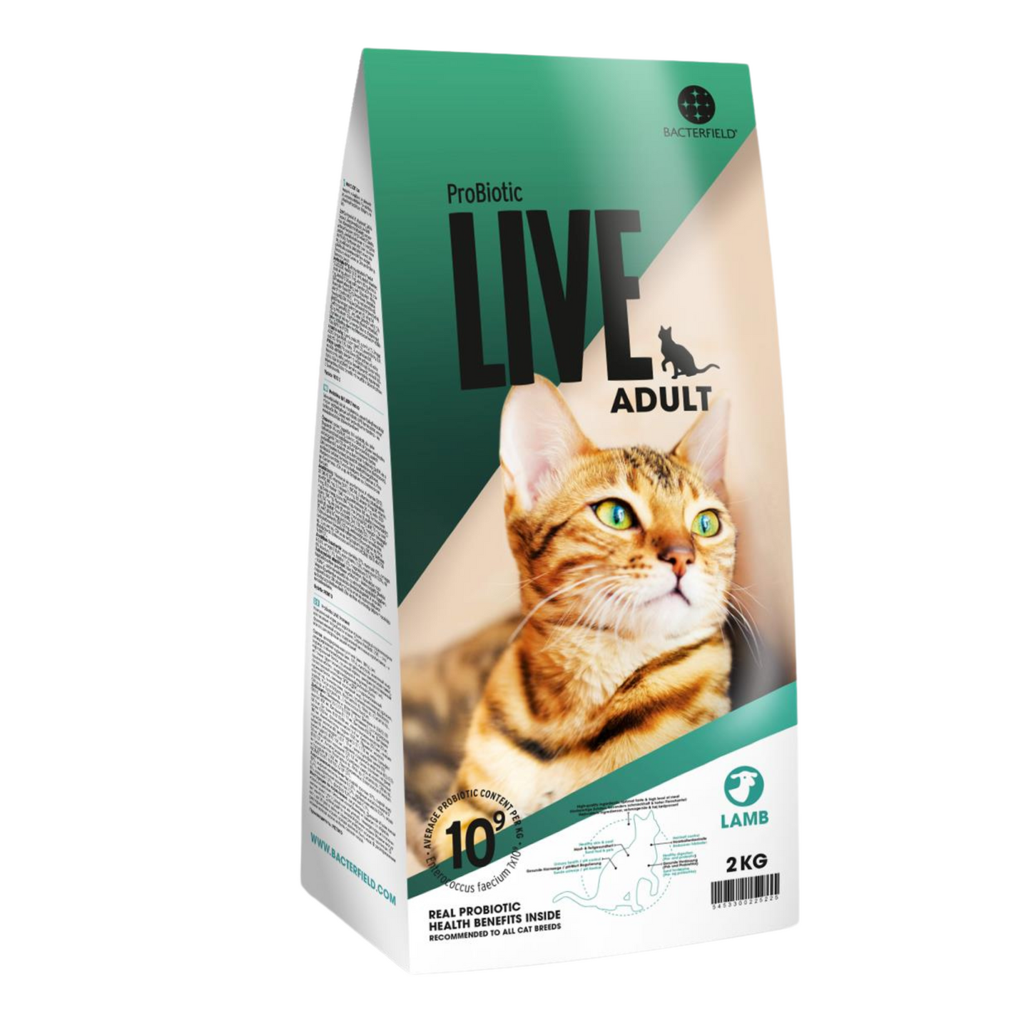LIVE - Kat voksen m/lam 2kg