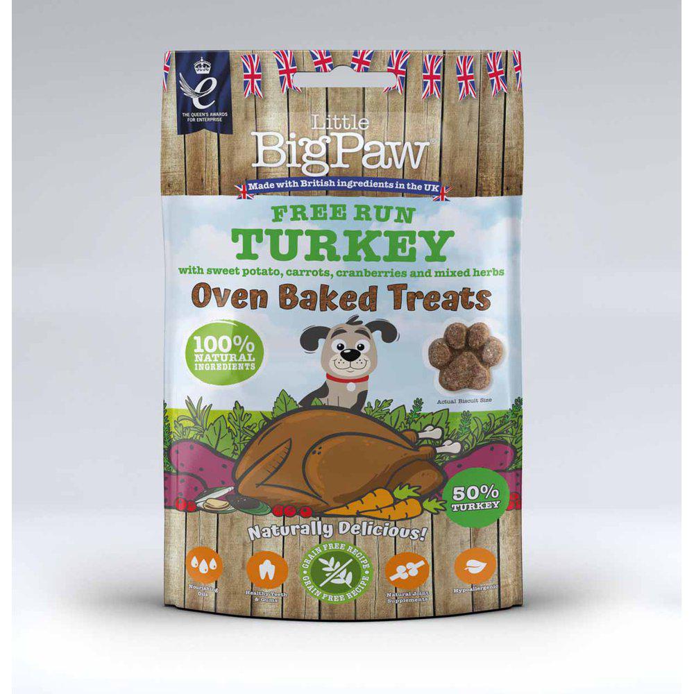 Litlle Big Paw kalkun ovnbagte godbidder 130g