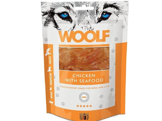 Wollf kylling med skaldyr 100g