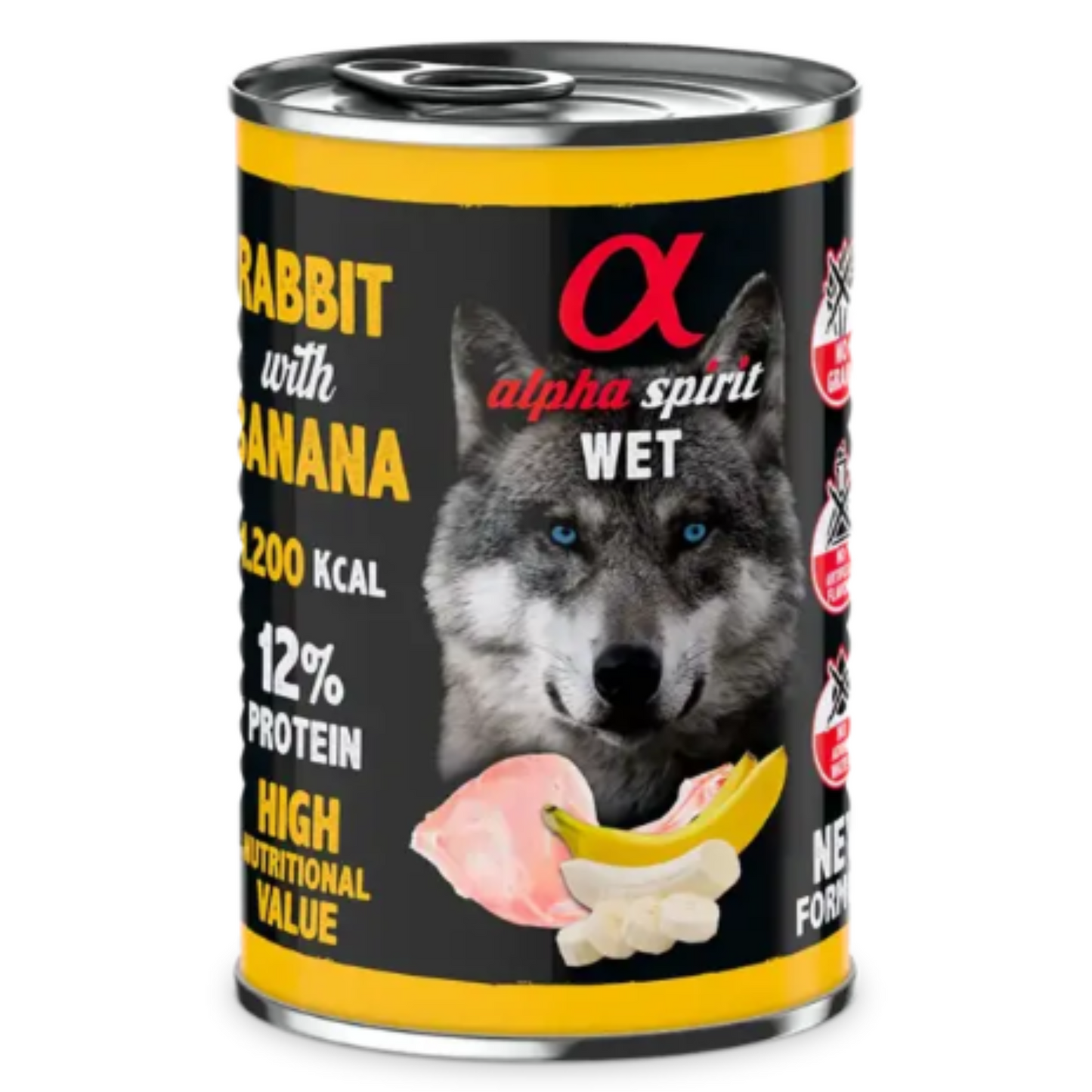 Alpha Spirit - Kanin og banan 400g