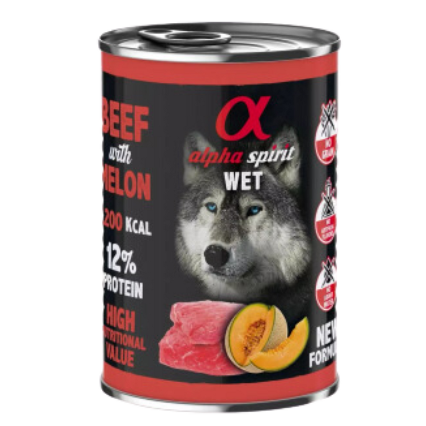 Alpha Spirit - Oksekød og melon 400g