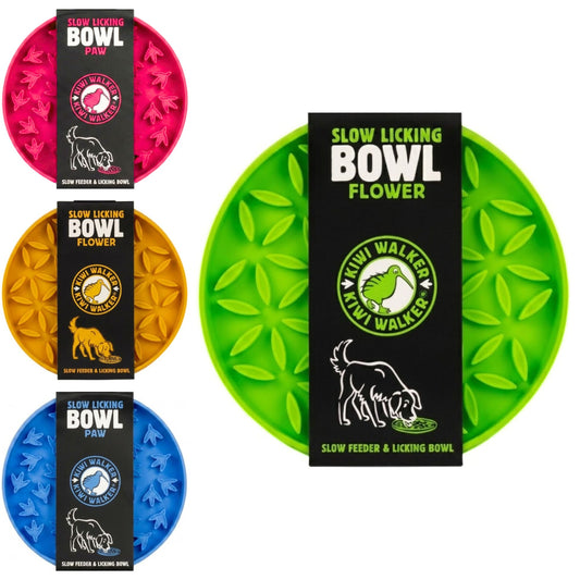Kiwi Walker Lick Mat Flower/Paw Maxi - Flere Farver