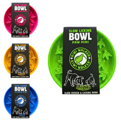 Kiwi Walker Lick Mat Flower/Paw Mini - Flere farver