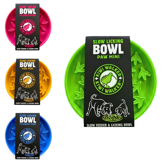 Kiwi Walker Lick Mat Flower/Paw Mini - Flere farver