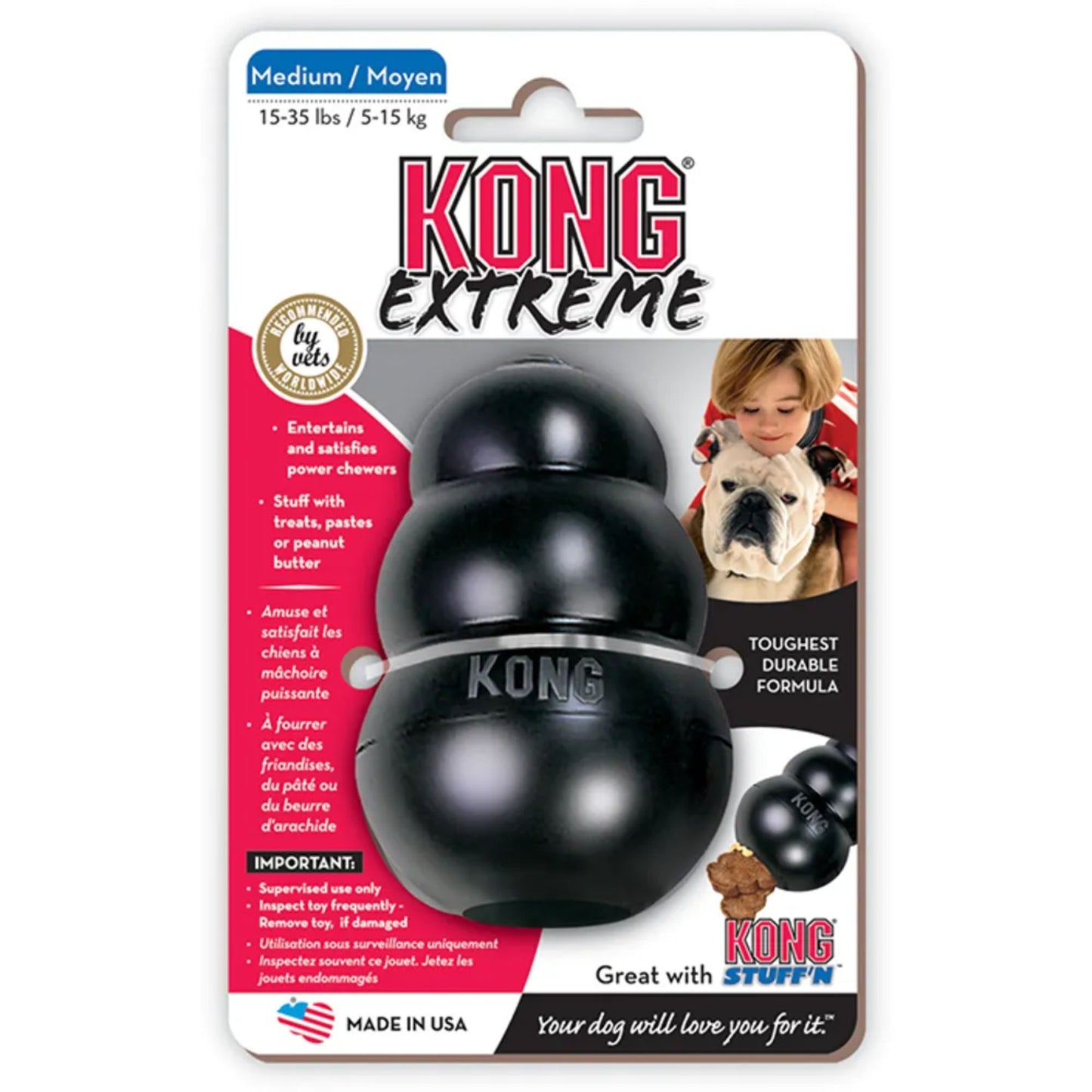 KONG Extreme Sort – Flere Størrelser