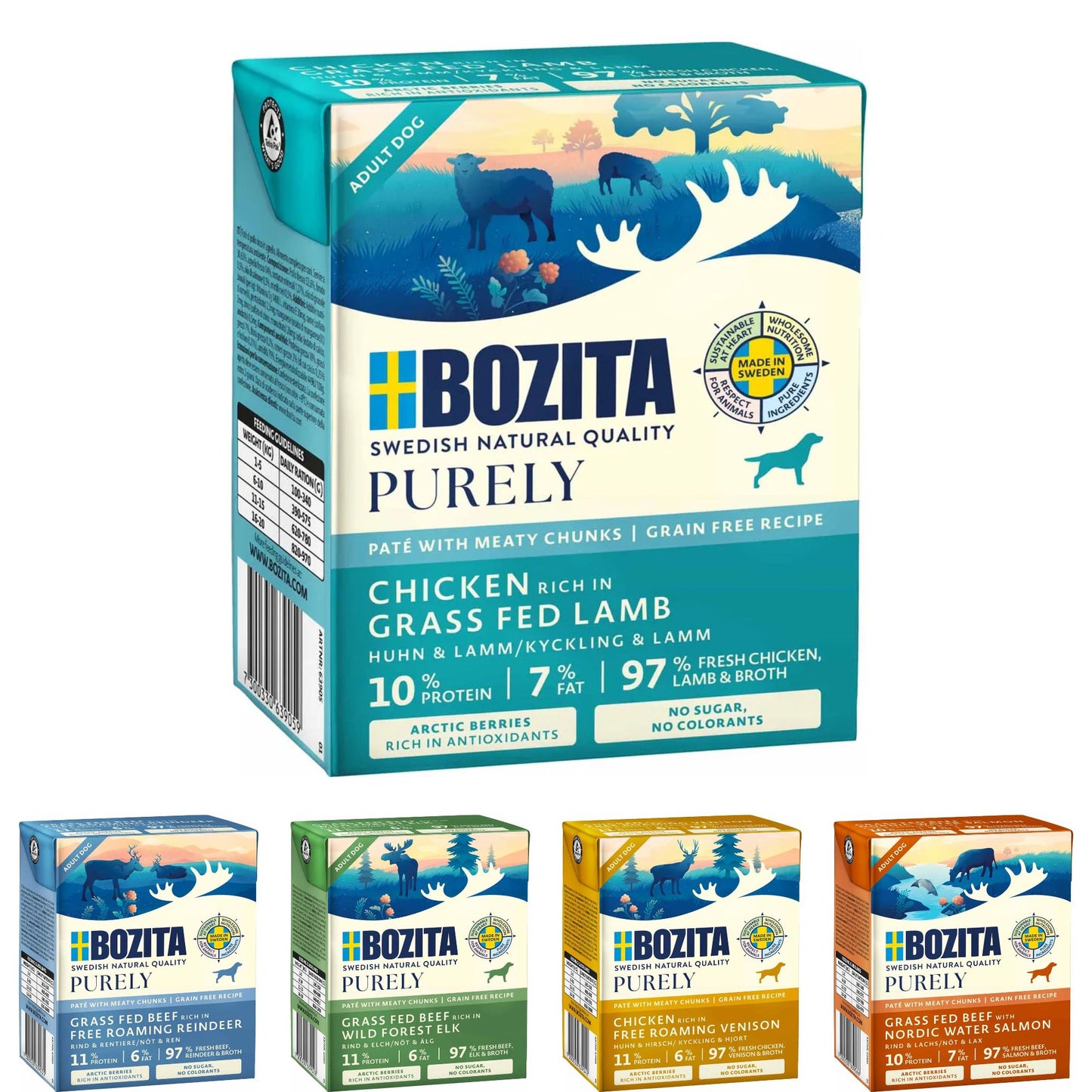 Bozita Dog Purely Paté - Flere Varianter