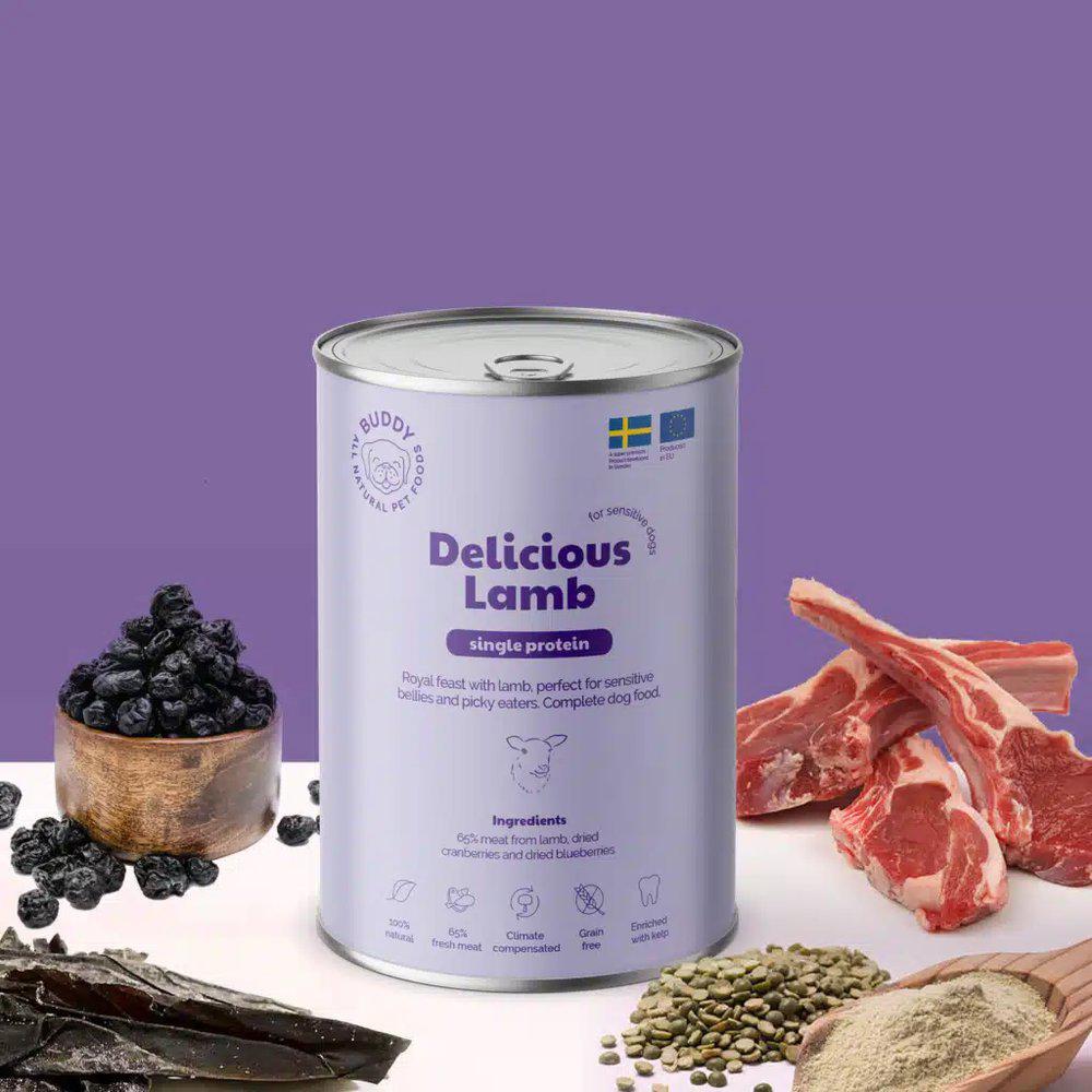 Vådfoder - Buddy delicious lam 400g