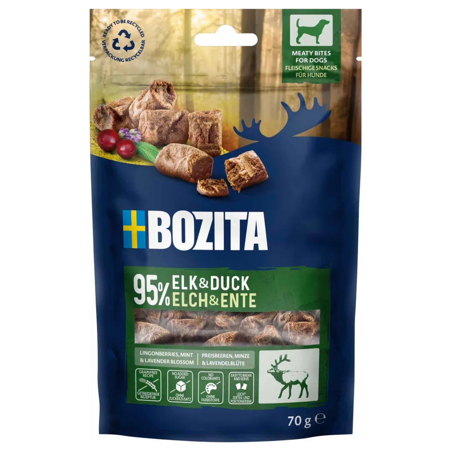 Bozita Godbidder - flere varianter - 70g