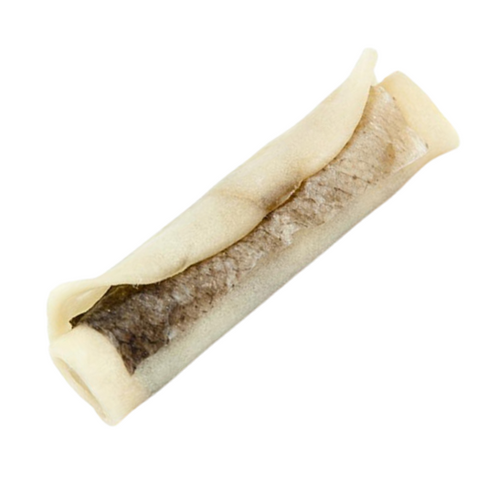 Oksehud med lakseskind
