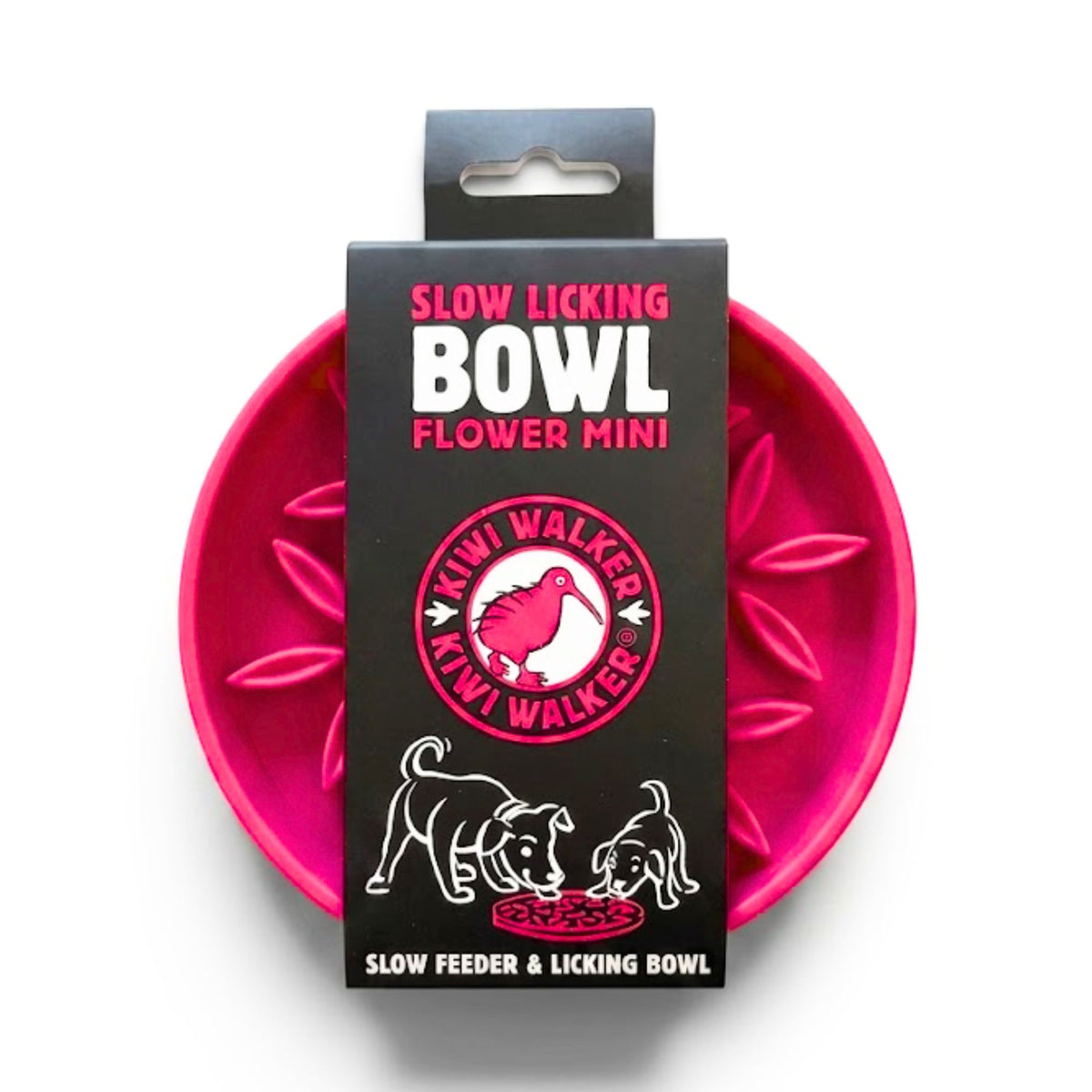 Kiwi Walker Lick Mat Flower/Paw Mini - Flere farver
