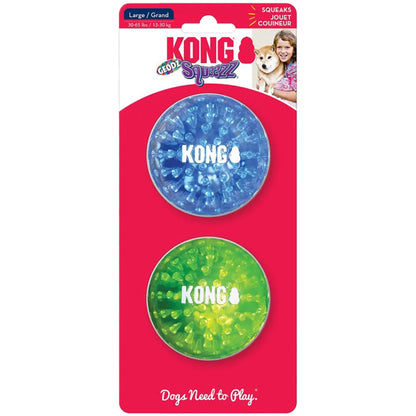 KONG Squeezz Geodz Ball – 2 stk.