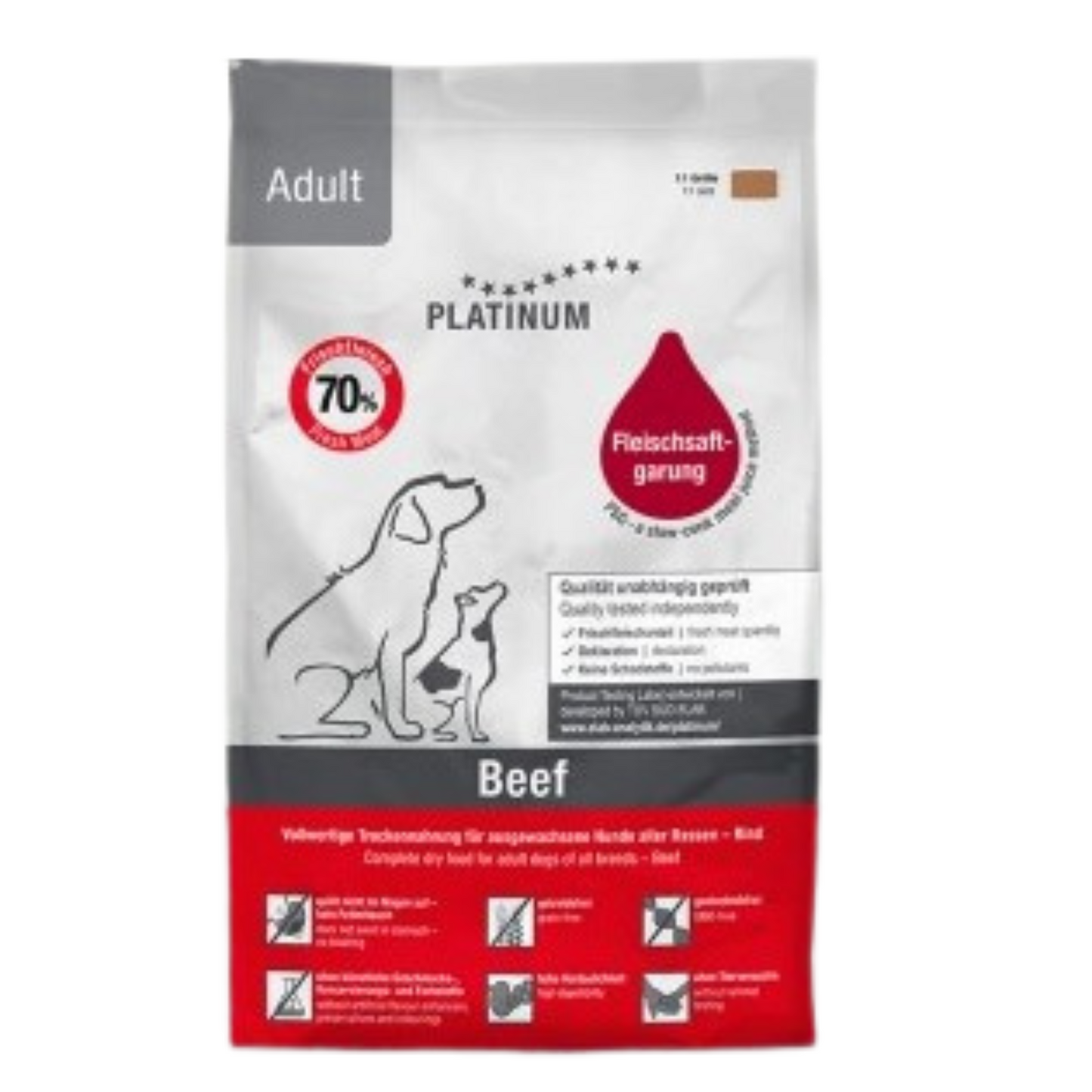 Platinum - Voksen oksekød 1,5kg