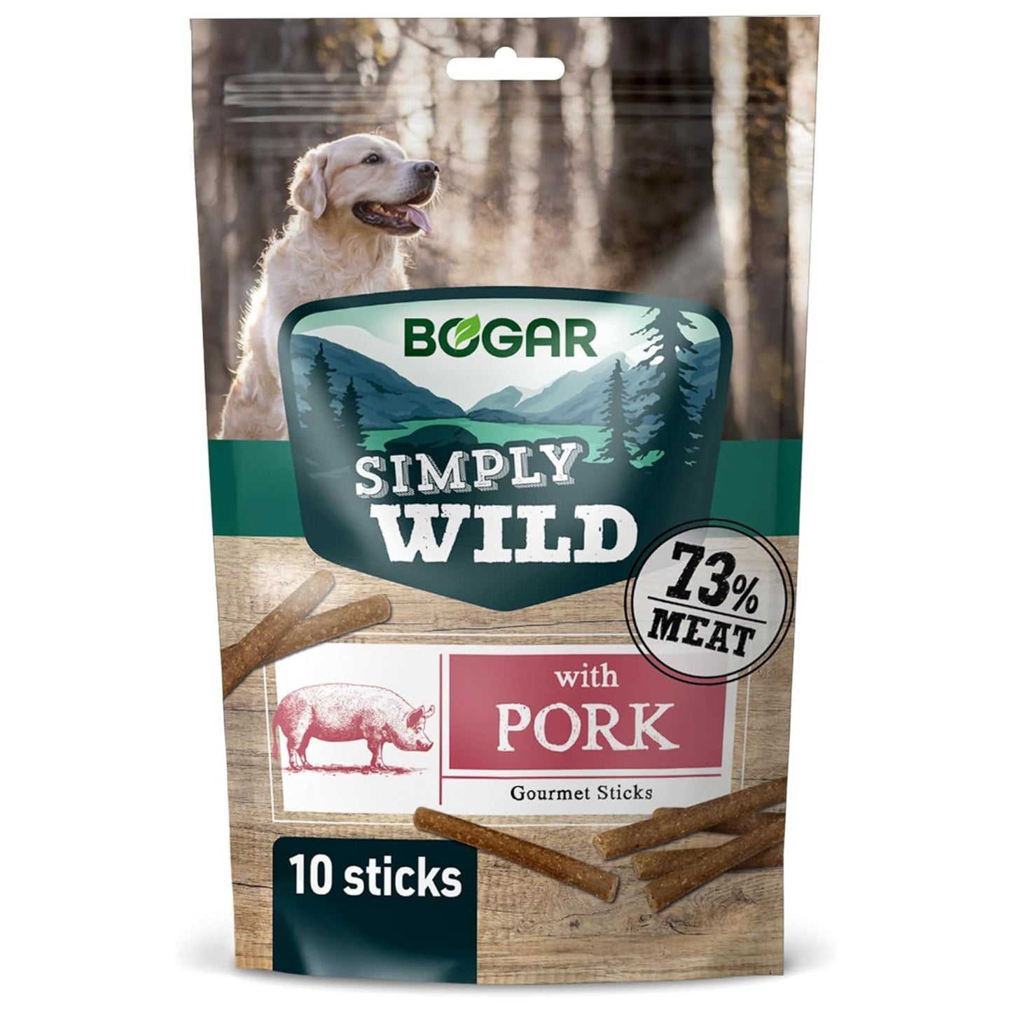 Simply Wild Soft Sticks Serranoskinke & Kylling - 100g