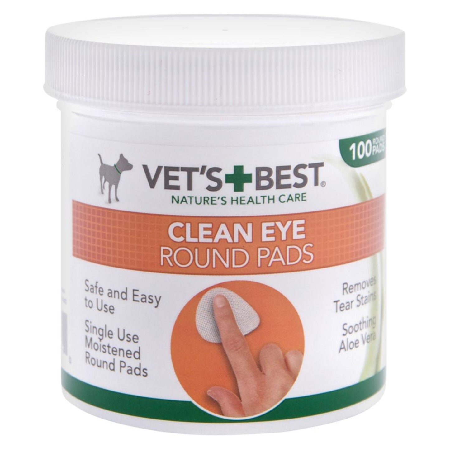Vet's Best Clean Eye Round Pads - 100stk