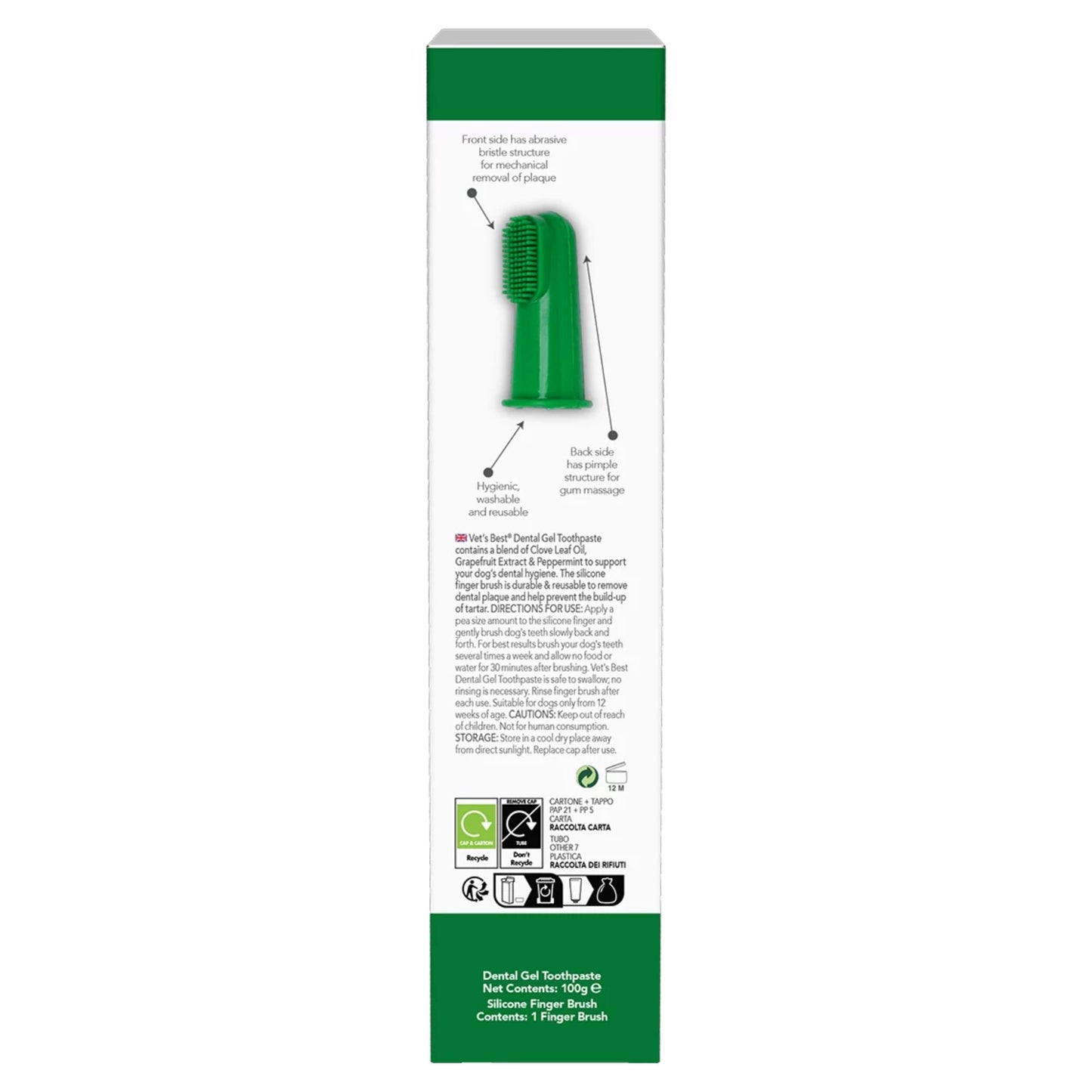 Vet’s Best Dental Gel Inkl Silikone Fingerbørste